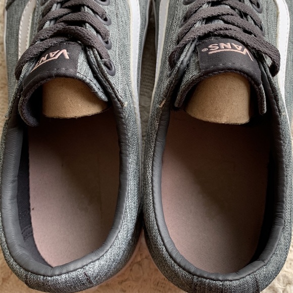 Vans Old Skool Grey & Light Pink Skate Shoes women’s size 10 - Picture 8 of 14